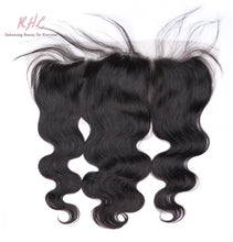 Load image into Gallery viewer, 10A BODY WAVE 13x4 OR 13x6 100% UNPROCESSED VIRGIN HUMAN HAIR TRANSPARENT/HD LACE FRONTAL