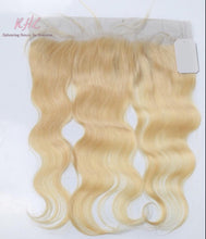 Load image into Gallery viewer, 10A #613 BODY WAVE 13x4 100% UNPROCESSED VIRGIN HUMAN HAIR TRANSPARENT/HD LACE FRONTAL