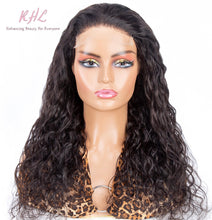 Load image into Gallery viewer, 10A Grade 5x5 HD LACE CLOSURE WATER WAVE 100% UNPROCESSED VIRGIN HUMAN HAIR Wig