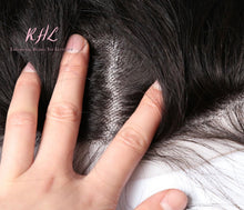 Load image into Gallery viewer, 12A BODY WAVE HAIR 3pcs lot + 4x4 Closure = Bundle Deal 100% UNPROCESSED VIRGIN HUMAN HAIR Transparent lace / HD lace