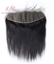 Load image into Gallery viewer, 12A STRAIGHT HAIR 3pcs lot + 13x4 or 13x6 Frontal = Bundle Deal 100% UNPROCESSED VIRGIN HUMAN HAIR Transparent lace / HD lace