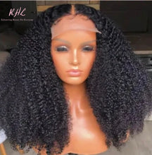 Load image into Gallery viewer, 10A Grade 4x4 LACE CLOSURE KINKY CURLY 100% UNPROCESSED VIRGIN HUMAN HAIR Wig (TRANSPARENT/HD Lace)