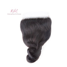 Load image into Gallery viewer, 12A LOOSE WAVE HAIR 3pcs lot + 5x5 Closure = Bundle Deal 100% UNPROCESSED VIRGIN HUMAN HAIR HD lace Closure