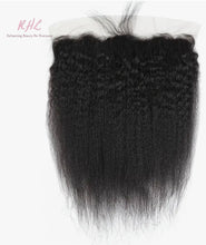 Load image into Gallery viewer, 10A KINKY STRAIGHT 13x4 OR 13x6 100% UNPROCESSED VIRGIN HUMAN HAIR TRANSPARENT/HD LACE FRONTAL