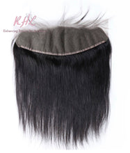 Load image into Gallery viewer, 9A STRAIGHT HAIR 3pcs lot + 13x4 or 13x6 Frontal = Bundle Deal 100% UNPROCESSED VIRGIN HUMAN HAIR Transparent lace / HD lace