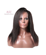 Load image into Gallery viewer, 10A Grade 5x5 HD LACE CLOSURE KINKY STRAIGHT 100% UNPROCESSED VIRGIN HUMAN HAIR Wig