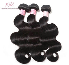 Load image into Gallery viewer, 9A BODYWAVE HAIR 3pcs lot + 13x4 or 13x6 Frontal = Bundle Deal 100% UNPROCESSED VIRGIN HUMAN HAIR Transparent lace / HD lace
