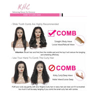 Load image into Gallery viewer, 12A Grade WATER WAVE 13x4 or 13x6 100% UNPROCESSED VIRGIN HUMAN HAIR LaceFrontal Wig (Transparent/HD Lace)