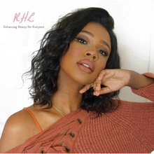 Load image into Gallery viewer, 13x4 14 Inch 9A Grade SHORT BODY WAVE 100% UNPROCESSED VIRGIN HUMAN HAIR BOB Wig