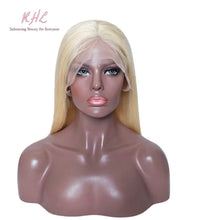 Load image into Gallery viewer, 13x4 #613 BLONDE 9A Grade 100% UNPROCESSED VIRGIN HUMAN HAIR STRAIGHT Lace FRONT Wig