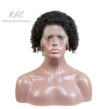 Load image into Gallery viewer, 13x4 10 Inch PIXIE SHORT CUT CURLY HAIR 9A Grade 100% UNPROCESSED VIRGIN HUMAN HAIR LACE FRONT wig (Custom Made)