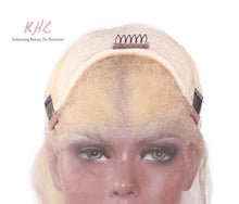 Load image into Gallery viewer, 13x4 #613 BLONDE 9A Grade 100% UNPROCESSED VIRGIN HUMAN HAIR BODY WAVE Lace FRONT Wig
