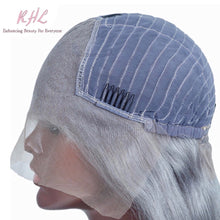 Load image into Gallery viewer, 13x4 GREY/SILVER STRAIGHT 9A GRADE 100% VIRGIN UNPROCESSED HAIR LACE FRONT Wig