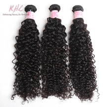 Load image into Gallery viewer, 9A CURLY HAIR 3pcs lot + 4x4 Closure = Bundle Deal 100% UNPROCESSED VIRGIN HUMAN HAIR Transparent lace / HD lace
