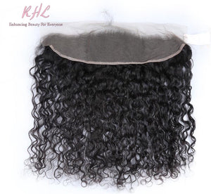 9A WATER WAVE HAIR 3pcs lot + 13x4 or 13x6 Frontal = Bundle Deal 100% UNPROCESSED VIRGIN HUMAN HAIR Transparent lace / HD lace