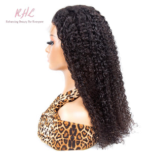 10A Grade 4x4 LACE CLOSURE CURLY 100% UNPROCESSED VIRGIN HUMAN HAIR Wig (TRANSPARENT/HD Lace)