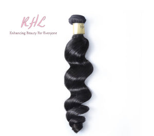 12A LOOSE WAVE HAIR 100% UNPROCESSED VIRGIN HUMAN HAIR (SINGLE BUNDLE)