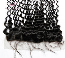 Load image into Gallery viewer, 10A JERRY CURL 13x4 OR 13x6 100% UNPROCESSED VIRGIN HUMAN HAIR TRANSPARENT/HD LACE FRONTAL
