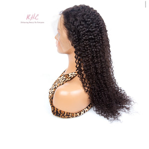 12A Grade CURLY 13x4 or 13x6 100% UNPROCESSED VIRGIN HUMAN HAIR LaceFrontal Wig (Transparent/HD Lace)