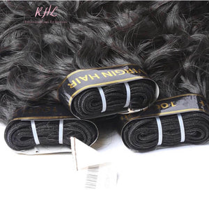 10A WATER WAVE HAIR 3pcs Bundle Deal 100% UNPROCESSED VIRGIN HUMAN HAIR