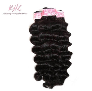 9A LOOSE DEEP WAVE HAIR 3pcs lot + 4x4 Closure = Bundle Deal 100% UNPROCESSED VIRGIN HUMAN HAIR Transparent lace / HD lace