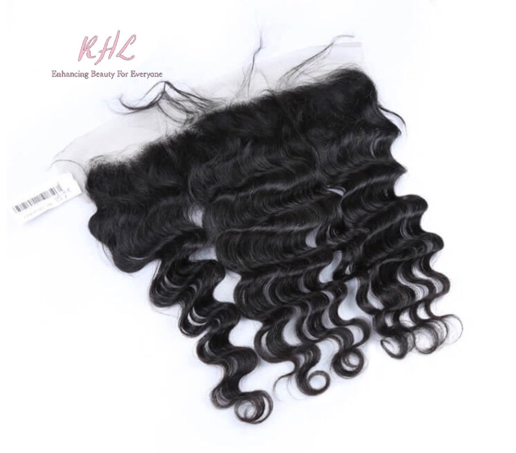 10A LOOSE DEEP WAVE 13x4 OR 13x6 100% UNPROCESSED VIRGIN HUMAN HAIR TRANSPARENT/HD LACE FRONTAL