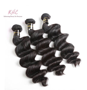 10A LOOSE WAVE HAIR 3pcs lot + 4x4 Closure = Bundle Deal 100% UNPROCESSED VIRGIN HUMAN HAIR Transparent lace / HD lace