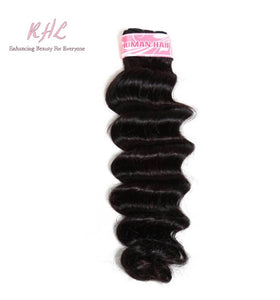 9A LOOSE DEEP WAVE 100% UNPROCESSED VIRGIN HUMAN HAIR (SINGLE BUNDLE)