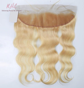 10A #613 BODY WAVE  13x4 100% UNPROCESSED VIRGIN HUMAN HAIR TRANSPARENT/HD LACE FRONTAL