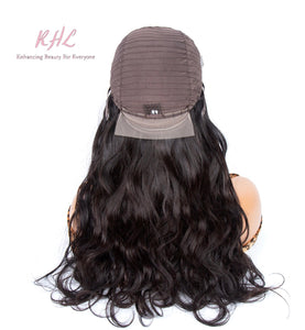 10A Grade 4x4 LACE CLOSURE BODY WAVE 100% UNPROCESSED VIRGIN HUMAN HAIR Wig (TRANSPARENT/HD Lace)