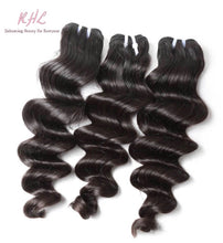 Load image into Gallery viewer, 12A LOOSE DEEP WAVE HAIR 3pcs Bundle Deal 100% UNPROCESSED VIRGIN HUMAN HAIR
