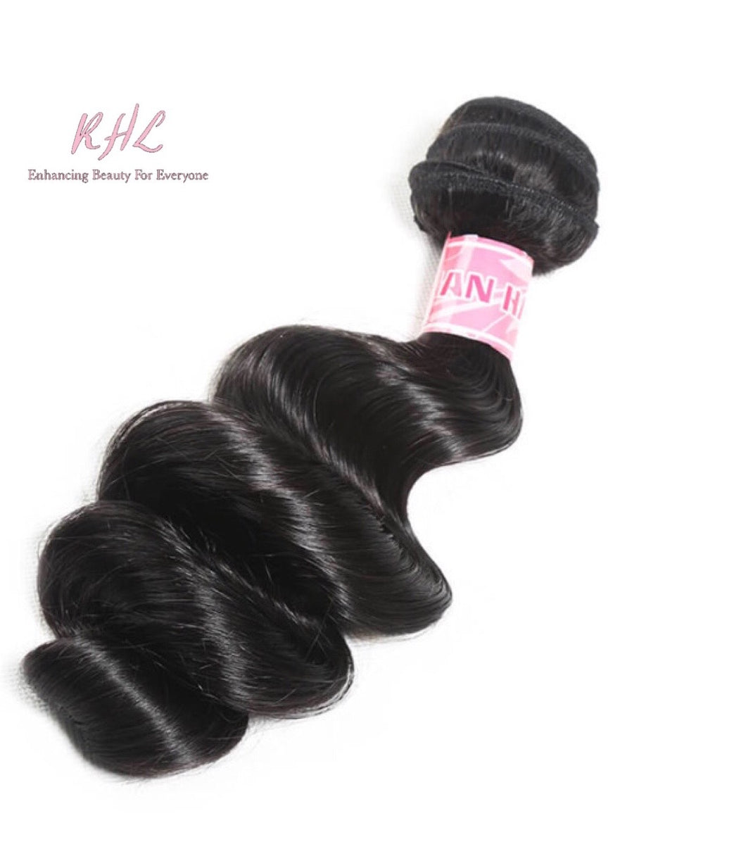 9A LOOSE WAVE 100% UNPROCESSED VIRGIN HUMAN HAIR (SINGLE BUNDLE)