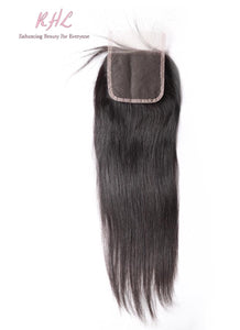 10A STRAIGHT 4x4 or 5x5  100% UNPROCESSED VIRGIN HUMAN HAIR TRANSPARENT/HD LACE Closure