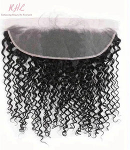 10A KINKY CURLY 13x4 OR 13x6 100% UNPROCESSED VIRGIN HUMAN HAIR TRANSPARENT/HD LACE FRONTAL