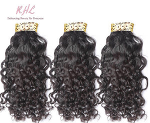 12A WATER WAVE HAIR 3pcs lot + 5x5 Closure = Bundle Deal 100% UNPROCESSED VIRGIN HUMAN HAIR  HD lace Closure