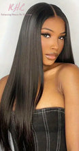 Load image into Gallery viewer, 12A Grade STRAIGHT 13x4 or 13x6 100% UNPROCESSED VIRGIN HUMAN HAIR LaceFrontal Wig (Transparent/HD Lace)
