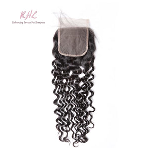 12A CURLY HAIR 3pcs lot + 4x4 Closure = Bundle Deal 100% UNPROCESSED VIRGIN HUMAN HAIR Transparent lace / HD lace