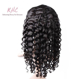 12A Grade DEEP WAVE 13x4 or 13x6 100% UNPROCESSED VIRGIN HUMAN HAIR LaceFrontal Wig (Transparent/HD Lace)