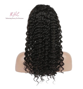 10A Grade DEEP WAVE 13x4 or 13x6 100% UNPROCESSED VIRGIN HUMAN HAIR LaceFrontal Wig (Transparent/HD Lace)