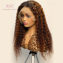 Load image into Gallery viewer, 13x4 1b/30 CURLY 9A Grade 100% UNPROCESSED VIRGIN HUMAN HAIR LACE FRONT wig
