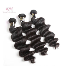 Load image into Gallery viewer, 10A LOOSE WAVE HAIR 3pcs Bundle Deal 100% UNPROCESSED VIRGIN HUMAN HAIR
