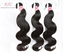 Load image into Gallery viewer, 9A BODY WAVE HAIR 3pcs lot + 5x5 Closure = Bundle Deal 100% UNPROCESSED VIRGIN HUMAN HAIR  HD lace Closure
