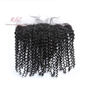 12A CURLY HAIR 3pcs lot + 13x4 or 13x6 Frontal = Bundle Deal 100% UNPROCESSED VIRGIN HUMAN HAIR Transparent lace / HD lace