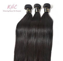 Load image into Gallery viewer, 10A STRAIGHT HAIR 3pcs Bundle Deal 100% UNPROCESSED VIRGIN HUMAN HAIR
