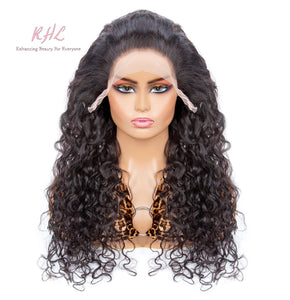 9A Grade WATER WAVE 13x4 or 13x6 100% UNPROCESSED VIRGIN HUMAN HAIR LaceFrontal Wig (Transparent/HD Lace)