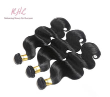 Load image into Gallery viewer, 12A BODY WAVE HAIR 3pcs lot + 13x4 or 13x6 Frontal = Bundle Deal 100% UNPROCESSED VIRGIN HUMAN HAIR Transparent lace / HD lace
