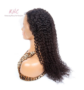 9A Grade CURLY 13x4 or 13x6 100% UNPROCESSED VIRGIN HUMAN HAIR LaceFrontal Wig (Transparent/HD Lace)