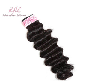 9A LOOSE DEEP WAVE 100% UNPROCESSED VIRGIN HUMAN HAIR (SINGLE BUNDLE)