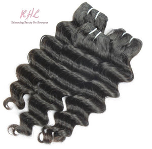 12A LOOSE DEEP WAVE HAIR 3pcs Bundle Deal 100% UNPROCESSED VIRGIN HUMAN HAIR