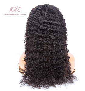 10A Grade 4x4 LACE CLOSURE DEEP WAVE 100% UNPROCESSED VIRGIN HUMAN HAIR Wig (TRANSPARENT/HD Lace)